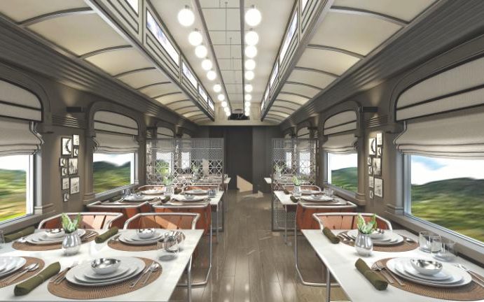 Belmond Andean Explorer Train Dining Car